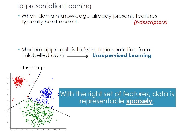 (f-descriptors) Clustering 