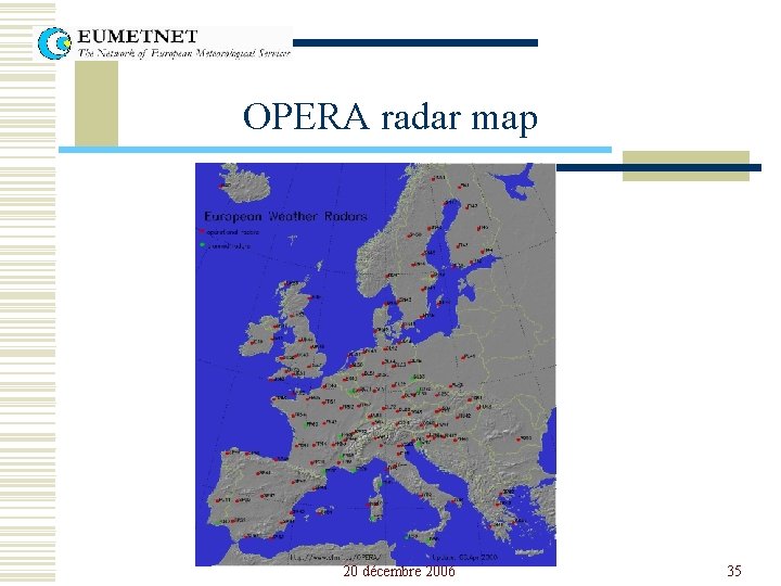 OPERA radar map 20 décembre 2006 35 
