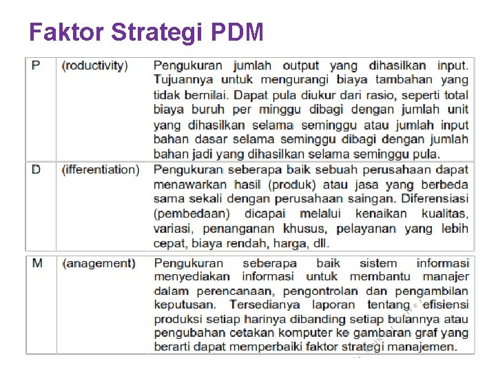 Faktor Strategi PDM 9/6/2021 