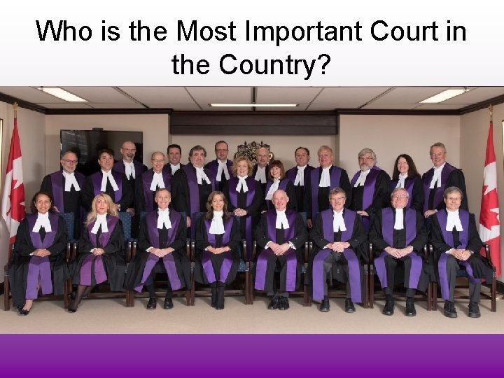 Who is the Most Important Court in the Country? 