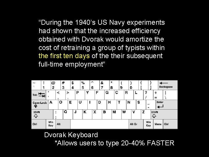 “During the 1940’s US Navy experiments had shown that the increased efficiency obtained with