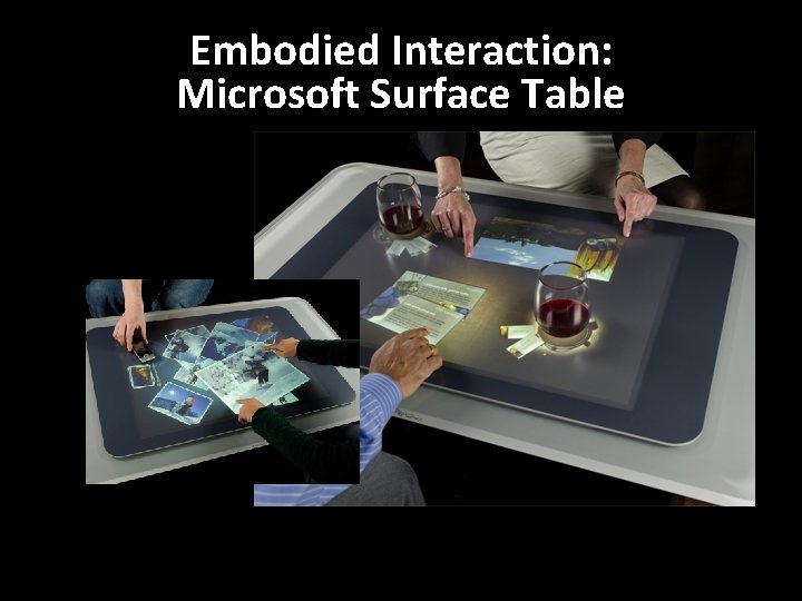 Embodied Interaction: Microsoft Surface Table 