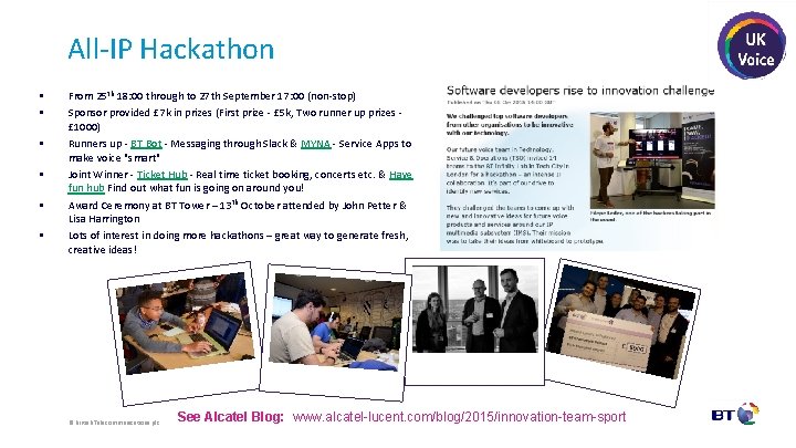 All-IP Hackathon • • • From 25 th 18: 00 through to 27 th
