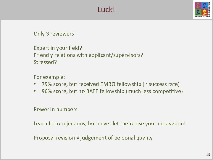 Luck! Click to edit Master title style Only 3 reviewers Expert in your field?