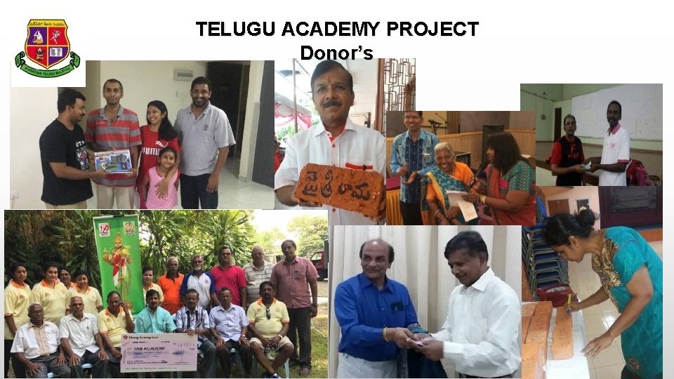 TELUGU ACADEMY PROJECT Donor’s 