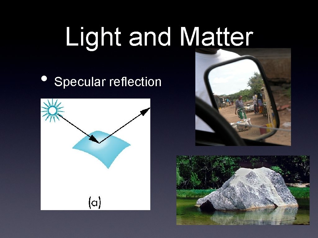 Light and Matter • Specular reflection 