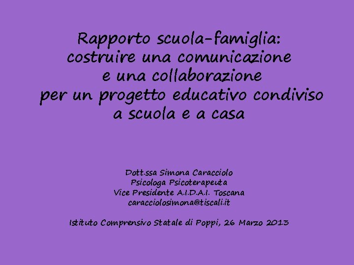 Rapporto scuola-famiglia: costruire una comunicazione e una collaborazione per un progetto educativo condiviso a