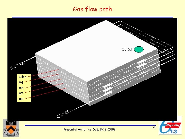 Gas flow path Co-60 Oiled #4 #6 #7 #8 Presentation to the Do. E,