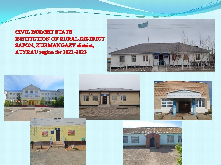 CIVIL BUDGET STATE INSTITUTION OF RURAL DISTRICT SAFON, KURMANGAZY district, ATYRAU region for 2021