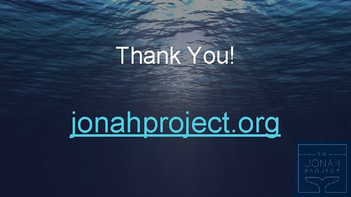 Thank You! jonahproject. org 