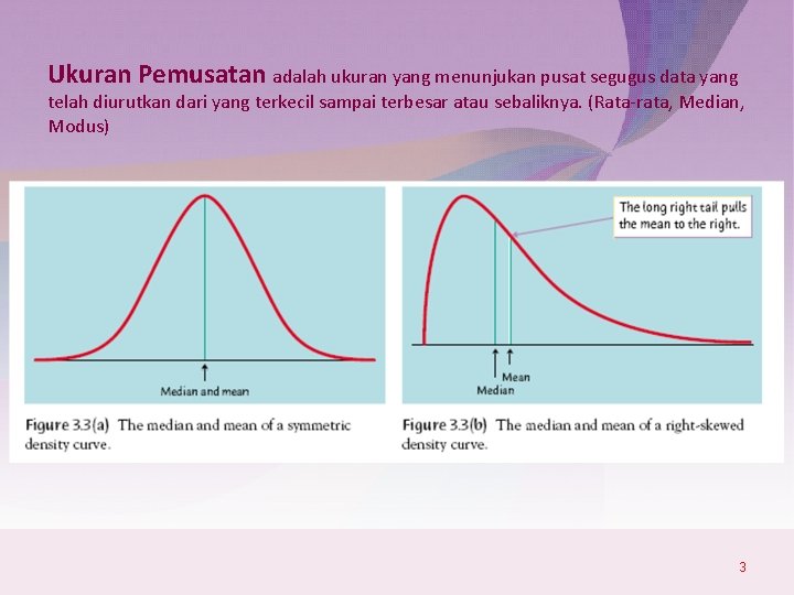 Ukuran Pemusatan adalah ukuran yang menunjukan pusat segugus data yang telah diurutkan dari yang