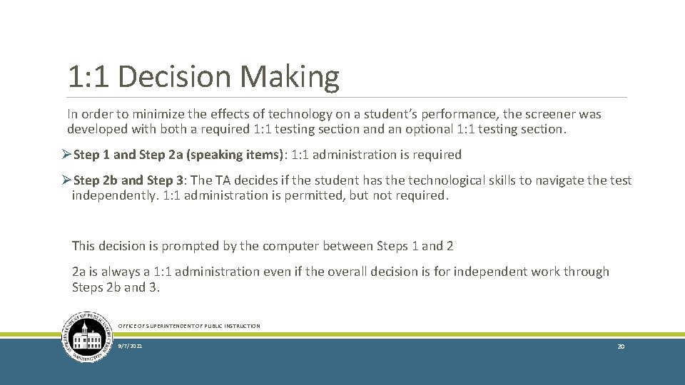 1: 1 Decision Making In order to minimize the effects of technology on a
