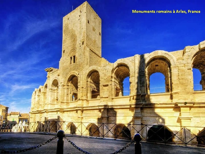 Monuments romains à Arles, France 