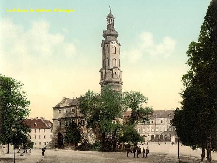 Le château de Weimar, Allemagne 