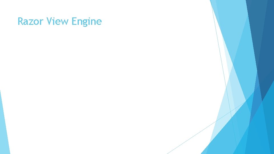 Razor View Engine 