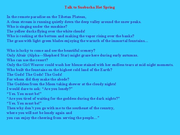 Talk to Suobucha Hot Spring In the remote paradise on the Tibetan Plateau, A Talk to Suobucha Hot Spring In the remote paradise on the Tibetan Plateau, A