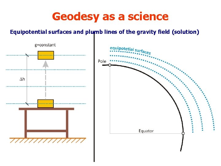 Geodesy as a science Equipotential surfaces and plumb lines of the gravity field (solution)