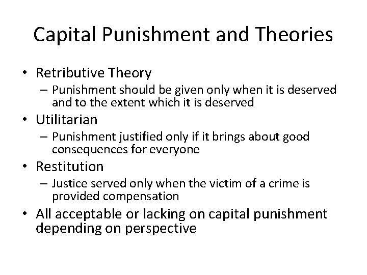 The Taking of Human Life Applying the Basic