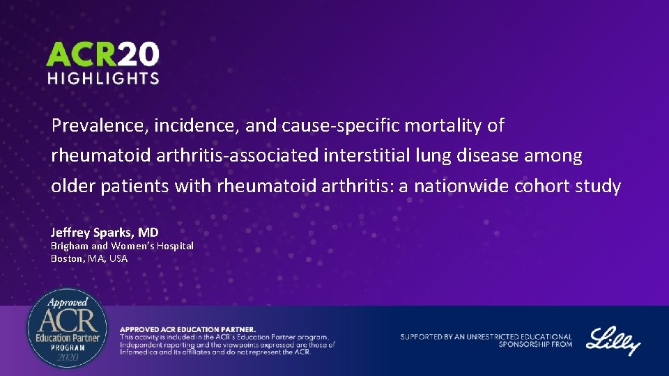 Prevalence, incidence, and cause-specific mortality of rheumatoid arthritis-associated interstitial lung disease among older patients