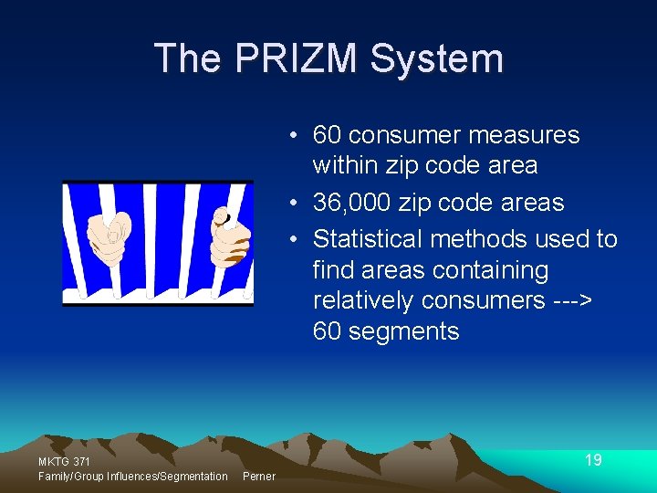 The PRIZM System • 60 consumer measures within zip code area • 36, 000