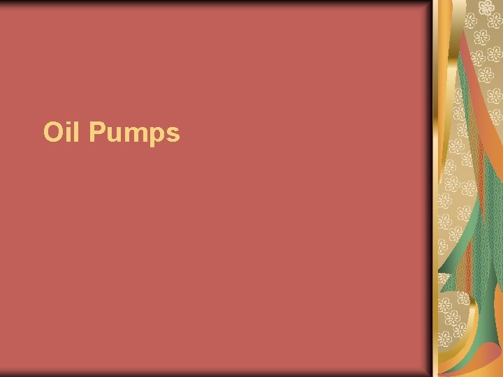Oil Pumps Oil Pumps