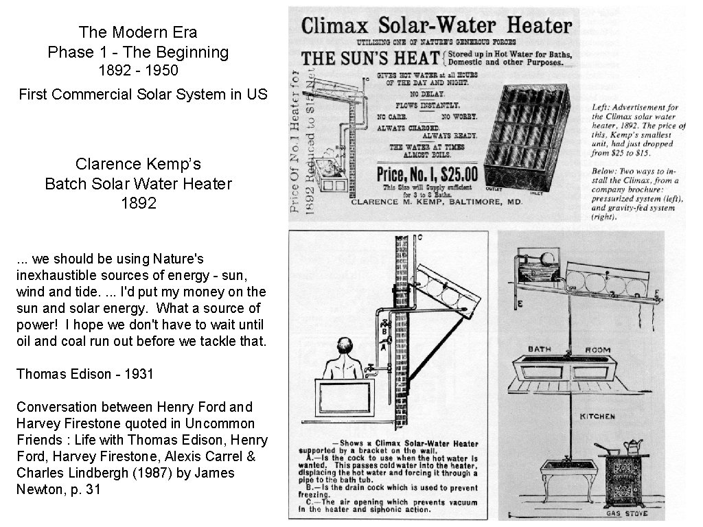 Solar Hot Water Systems Ben Gravely Holocene Technologies