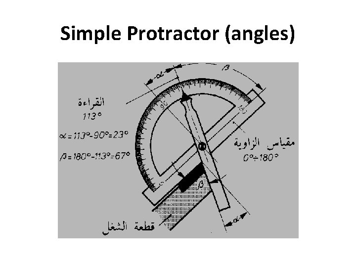 Simple Protractor (angles) 