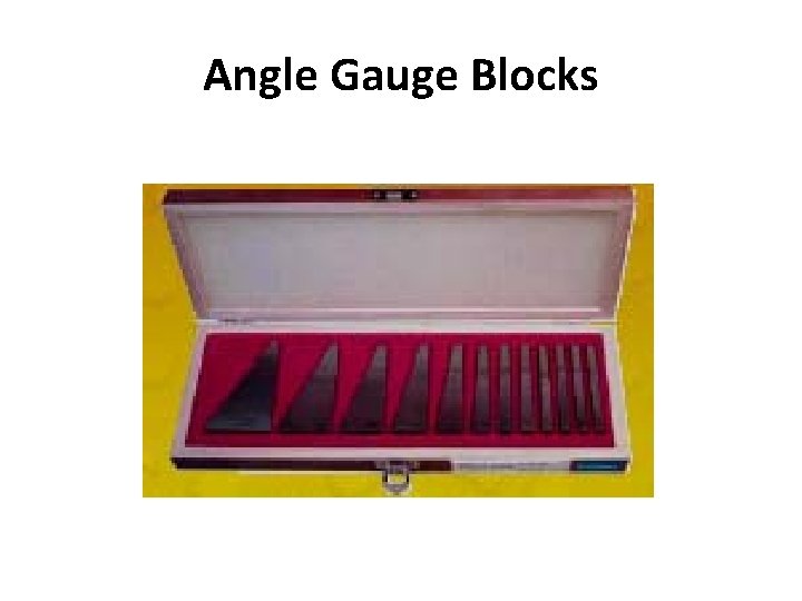 Angle Gauge Blocks 