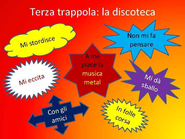 Terza trappola: la discoteca Non mi fa pensare e c s i d r