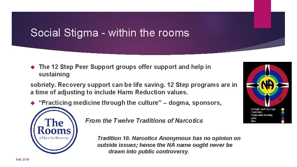 Social Stigma - within the rooms The 12 Step Peer Support groups offer support