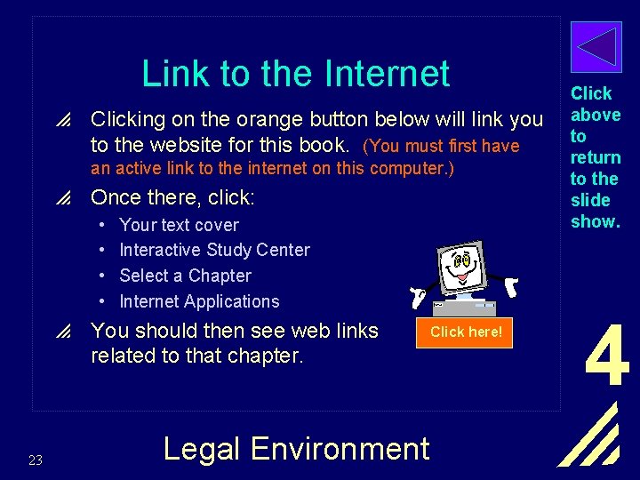 Link to the Internet p Clicking on the orange button below will link you