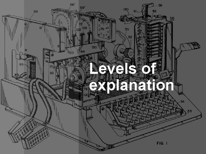 Levels of explanation 