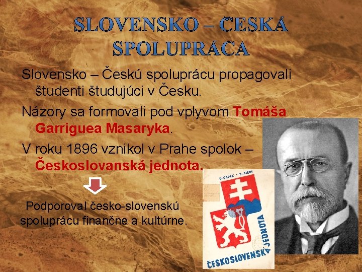 Slovensko – Českú spoluprácu propagovali študenti študujúci v Česku. Názory sa formovali pod vplyvom