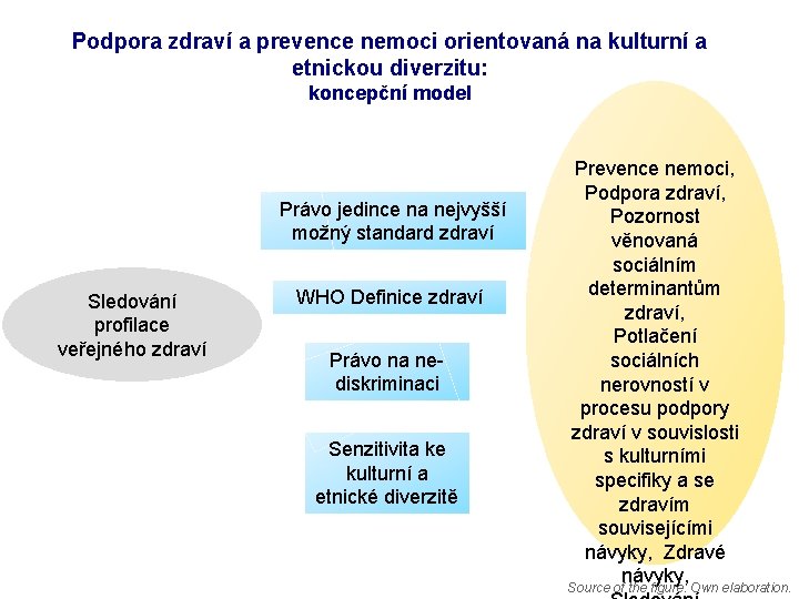 Podpora zdraví a prevence nemoci orientovaná na kulturní a etnickou diverzitu: koncepční model Právo