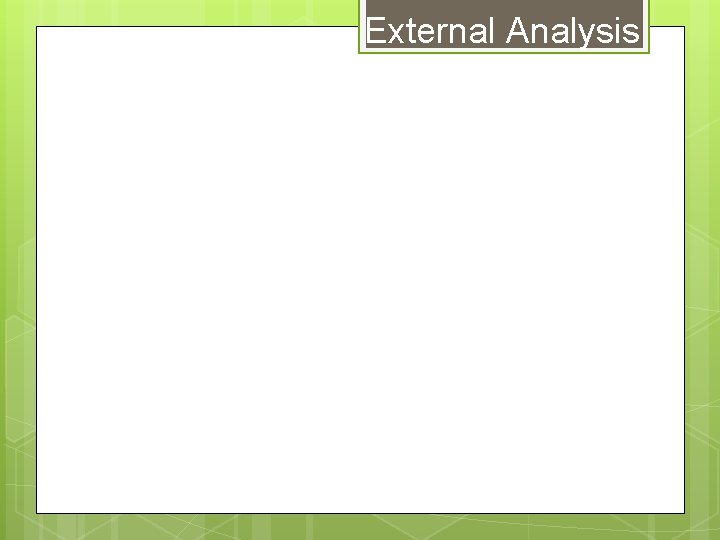 External Analysis 