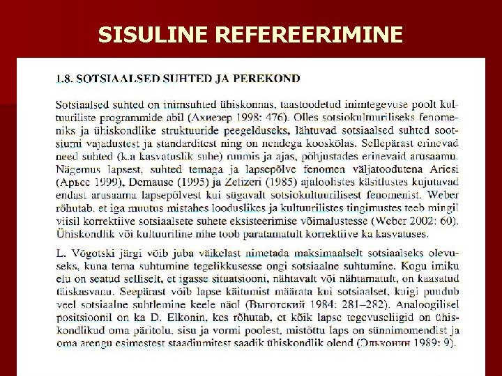 SISULINE REFEREERIMINE 