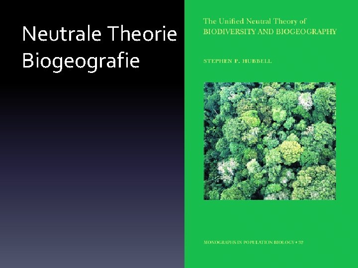 Neutrale Theorie Biogeografie 