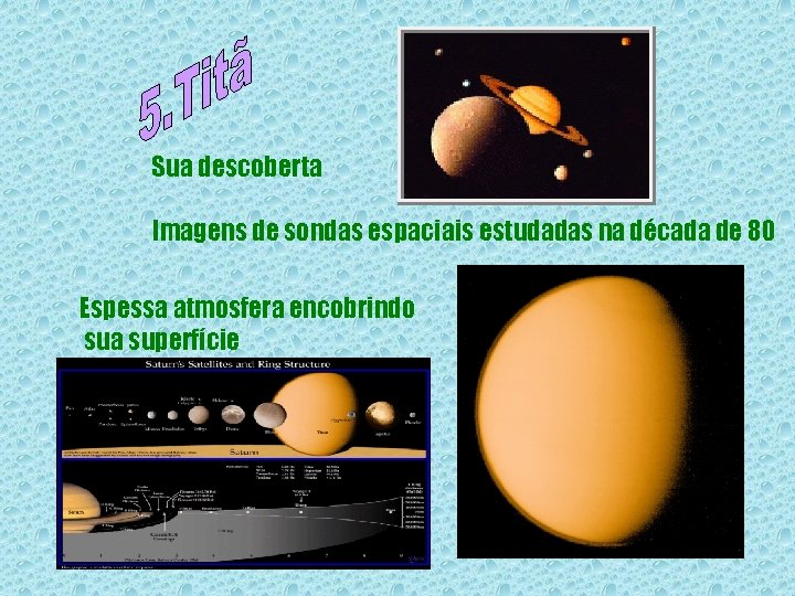 Sua descoberta Imagens de sondas espaciais estudadas na década de 80 Espessa atmosfera encobrindo