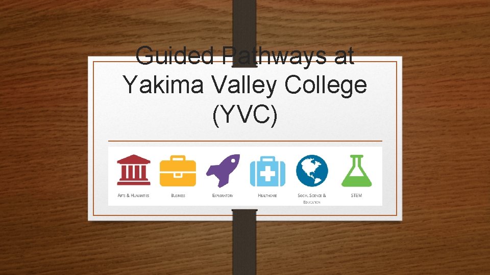 Guided Pathways at Yakima Valley College (YVC) 