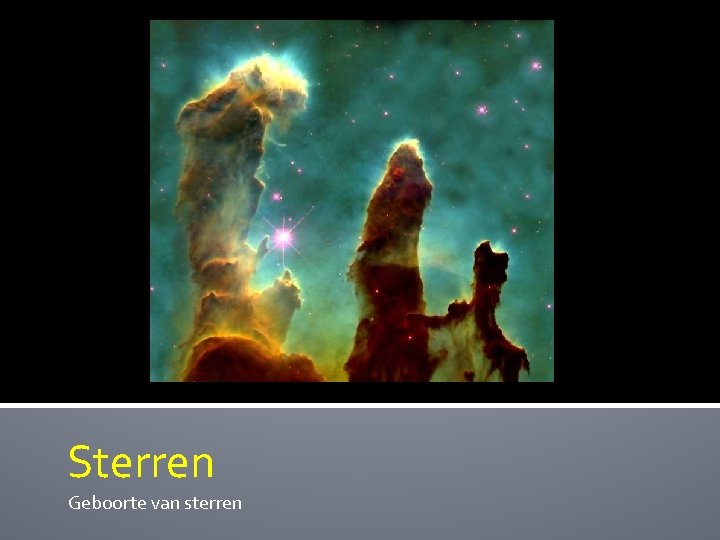 Sterren Geboorte van sterren 