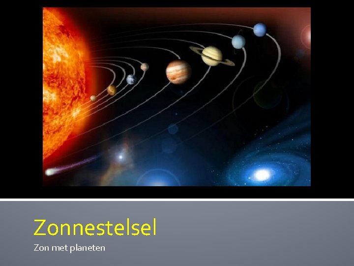 Zonnestelsel Zon met planeten 