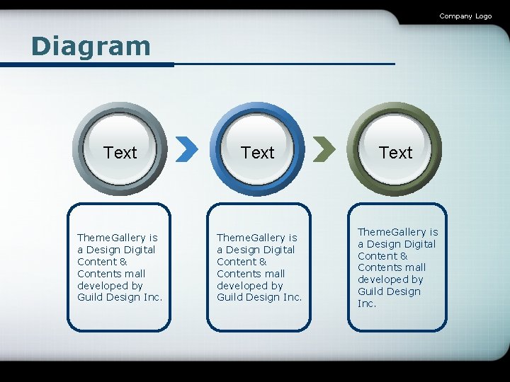Company Logo Diagram Text Theme. Gallery is a Design Digital Content & Contents mall