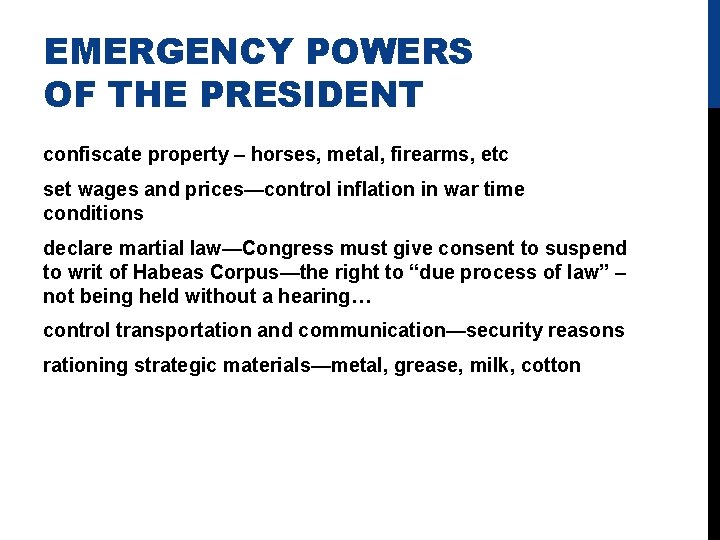 THE AMERICAN PRESIDENCY THE IMPERIAL PRESIDENT US GOVERNMENT