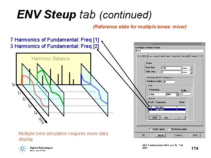 ENV Steup tab (continued) (Reference slide for multiple tones: mixer) 7 Harmonics of Fundamental:
