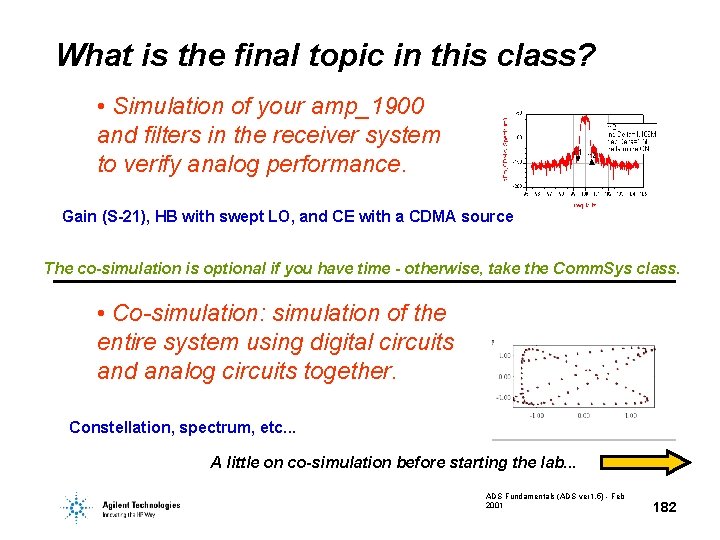 What is the final topic in this class? • Simulation of your amp_1900 and