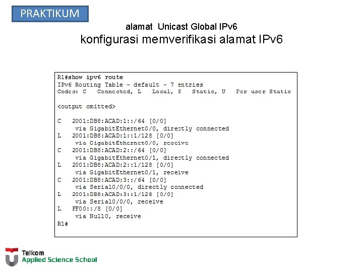 PRAKTIKUM alamat Unicast Global IPv 6 konfigurasi memverifikasi alamat IPv 6 