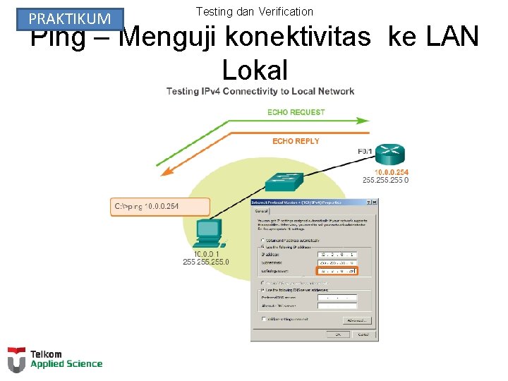 PRAKTIKUM Testing dan Verification Ping – Menguji konektivitas ke LAN Lokal 