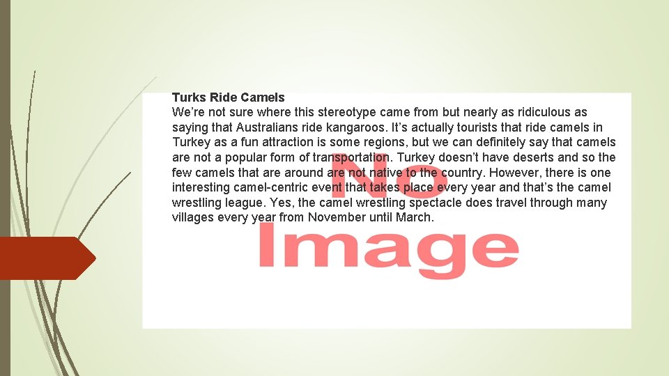 Turks Ride Camels We’re not sure where this stereotype came from but nearly as Turks Ride Camels We’re not sure where this stereotype came from but nearly as