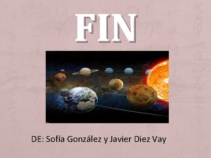 FIN DE: Sofía González y Javier Diez Vay 