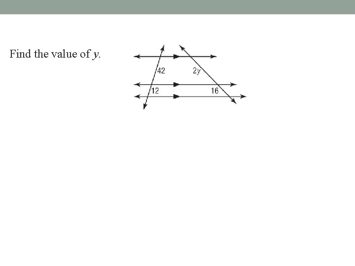 Find the value of y. 